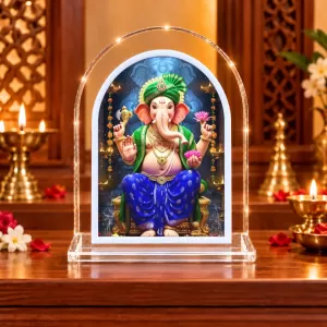 Lord Ganesha L Shape Acrylic Showpiece 3 X 3.5 Inch For Home, Office And Car (F176926) Lord Ganesha L Shape Acrylic Showpiece 3 X 3.5 Inch For Home, Office And Car (F176926)