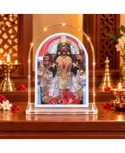 Goddess Kali L Shape Acrylic Showpiece 3 X 3.5 Inch For Home, Office And Car (F176927)