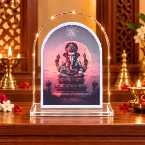 Lord Ganesha L Shape Acrylic Showpiece 3 X 3.5 Inch For Home, Office And Car (F176932) Lord Ganesha L Shape Acrylic Showpiece 3 X 3.5 Inch For Home, Office And Car (F176932)
