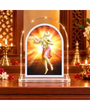 Shree Chaitannya L Shape Acrylic Showpiece 3 X 3.5 Inch For Home, Office And Car (F176937)