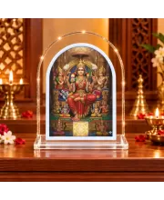 Goddess Lakshmi L Shape Acrylic Showpiece 3 X 3.5 Inch For Home, Office And Car (F176940)