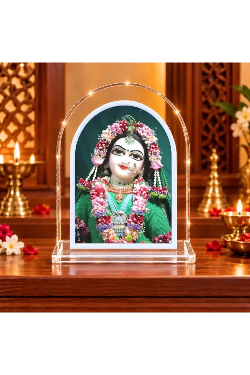 Radharani L Shape Acrylic Showpiece 3 X 3.5 Inch For Home, Office And Car (F176947)