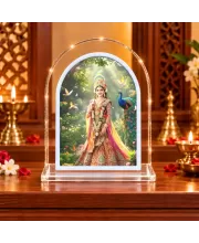 Radha Raani L Shape Acrylic Showpiece 3 X 3.5 Inch For Home, Office And Car (F176949)