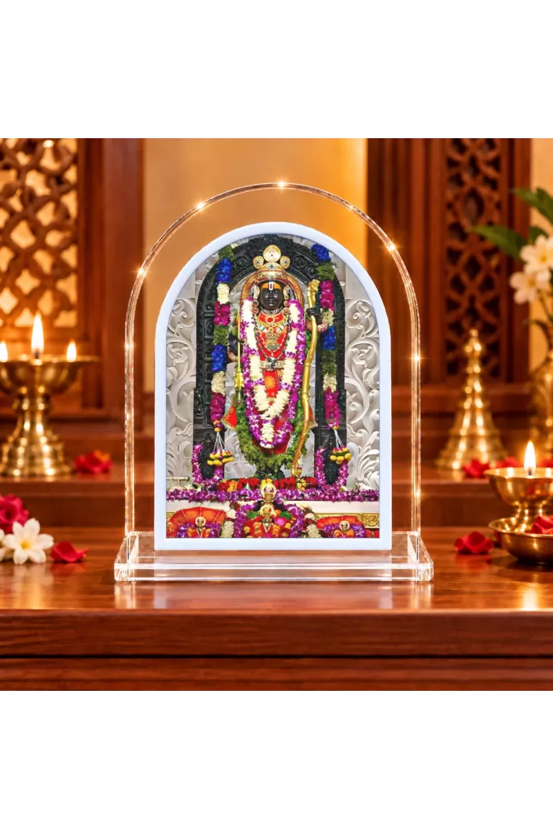 Lord Ram L Shape Acrylic Showpiece 3 X 3.5 Inch For Home, Office And Car (F176950)