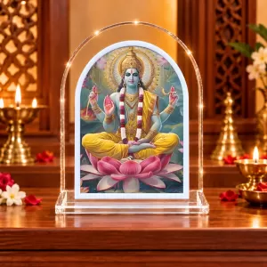 Lord Vishnu L Shape Acrylic Showpiece 3 X 3.5 Inch For Home, Office And Car (F176952) Lord Vishnu L Shape Acrylic Showpiece 3 X 3.5 Inch For Home, Office And Car (F176952)