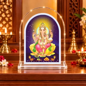 Lord Ganesha L Shape Acrylic Showpiece 3 X 3.5 Inch For Home, Office And Car (F176953) Lord Ganesha L Shape Acrylic Showpiece 3 X 3.5 Inch For Home, Office And Car (F176953)