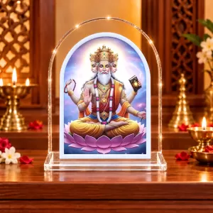 Lord Brahma L Shape Acrylic Showpiece 3 X 3.5 Inch For Home, Office And Car (F176957) Lord Brahma L Shape Acrylic Showpiece 3 X 3.5 Inch For Home, Office And Car (F176957)