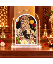 Lord Venkateswara L Shape Acrylic Showpiece 3 X 3.5 Inch For Home, Office And Car (F176960)