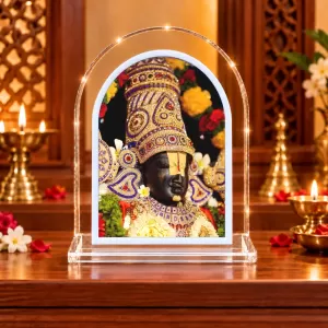 Lord Venkateswara L Shape Acrylic Showpiece 3 X 3.5 Inch For Home, Office And Car (F176960)
