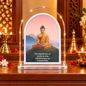 Buddha L Shape Acrylic Showpiece 3 X 3.5 Inch For Home, Office And Car (F176962) Buddha L Shape Acrylic Showpiece 3 X 3.5 Inch For Home, Office And Car (F176962)