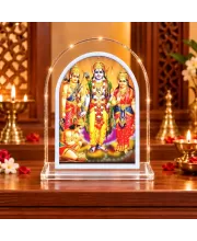 Lord Shree Ram L Shape Acrylic Showpiece 3 X 3.5 Inch For Home, Office And Car (F176965)