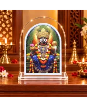 Lord Jagannath L Shape Acrylic Showpiece 3 X 3.5 Inch For Home, Office And Car (F176966)