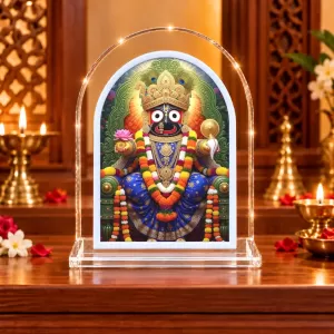 Lord Jagannath L Shape Acrylic Showpiece 3 X 3.5 Inch For Home, Office And Car (F176966) Lord Jagannath L Shape Acrylic Showpiece 3 X 3.5 Inch For Home, Office And Car (F176966)