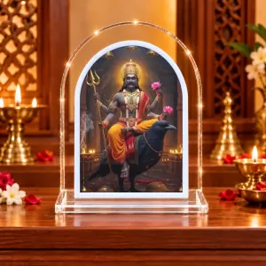 Lord Shani Dev L Shape Acrylic Showpiece 3 X 3.5 Inch For Home, Office And Car (F176968) Lord Shani Dev L Shape Acrylic Showpiece 3 X 3.5 Inch For Home, Office And Car (F176968)