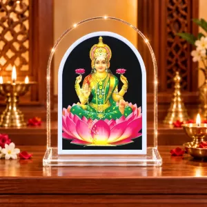 Goddess Lakshmi L Shape Acrylic Showpiece 3 X 3.5 Inch For Home, Office And Car (F176969) Goddess Lakshmi L Shape Acrylic Showpiece 3 X 3.5 Inch For Home, Office And Car (F176969)