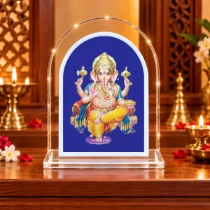 Lord Ganesha L Shape Acrylic Showpiece 3 X 3.5 Inch For Home, Office And Car (F176970) Lord Ganesha L Shape Acrylic Showpiece 3 X 3.5 Inch For Home, Office And Car (F176970)