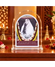 Maa Sarada L Shape Acrylic Showpiece 3 X 3.5 Inch For Home, Office And Car (F176973)