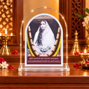 Maa Sarada L Shape Acrylic Showpiece 3 X 3.5 Inch For Home, Office And Car (F176973) Maa Sarada L Shape Acrylic Showpiece 3 X 3.5 Inch For Home, Office And Car (F176973)