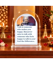 A. P. J. Abdul Kalam L Shape Acrylic Showpiece 3 X 3.5 Inch For Home, Office And Car (F176978)