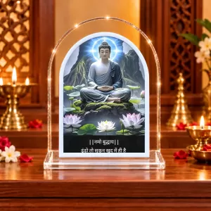 Buddha L Shape Acrylic Showpiece 3 X 3.5 Inch For Home, Office And Car (F176986) Buddha L Shape Acrylic Showpiece 3 X 3.5 Inch For Home, Office And Car (F176986)
