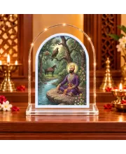 Guru Gobind Sing L Shape Acrylic Showpiece 3 X 3.5 Inch For Home, Office And Car (F176990)