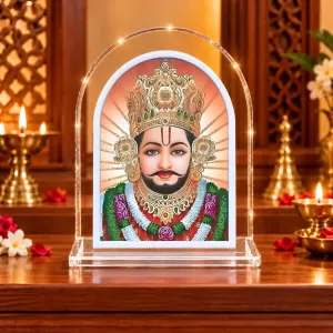 Khatu Shayam L Shape Acrylic Showpiece 3 X 3.5 Inch For Home, Office And Car (F176996) Khatu Shayam L Shape Acrylic Showpiece 3 X 3.5 Inch For Home, Office And Car (F176996)