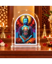 Buddha L Shape Acrylic Showpiece 3 X 3.5 Inch For Home, Office And Car (F176998)