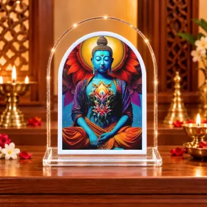 Buddha L Shape Acrylic Showpiece 3 X 3.5 Inch For Home, Office And Car (F176998) Buddha L Shape Acrylic Showpiece 3 X 3.5 Inch For Home, Office And Car (F176998)
