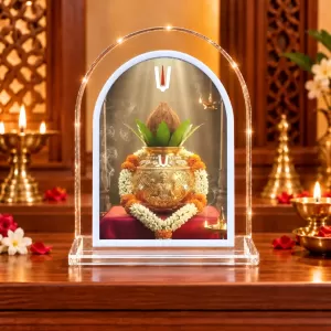 Hindu Puja Kalash L Shape Acrylic Showpiece 3 X 3.5 Inch For Home, Office And Car (F176999) Hindu Puja Kalash L Shape Acrylic Showpiece 3 X 3.5 Inch For Home, Office And Car (F176999)