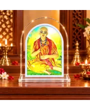 Lord Shree Chaitannya L Shape Acrylic Showpiece 3 X 3.5 Inch For Home, Office And Car (F177013)