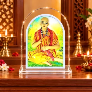Lord Shree Chaitannya L Shape Acrylic Showpiece 3 X 3.5 Inch For Home, Office And Car (F177013) Lord Shree Chaitannya L Shape Acrylic Showpiece 3 X 3.5 Inch For Home, Office And Car (F177013)