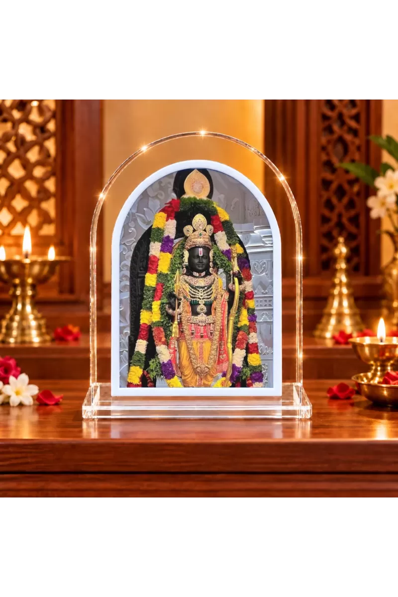 Lord Ram L Shape Acrylic Showpiece 3 X 3.5 Inch For Home, Office And Car (F177015)