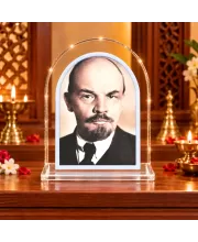 Vladimir Lenin L Shape Acrylic Showpiece 3 X 3.5 Inch For Home, Office And Car (F177016)