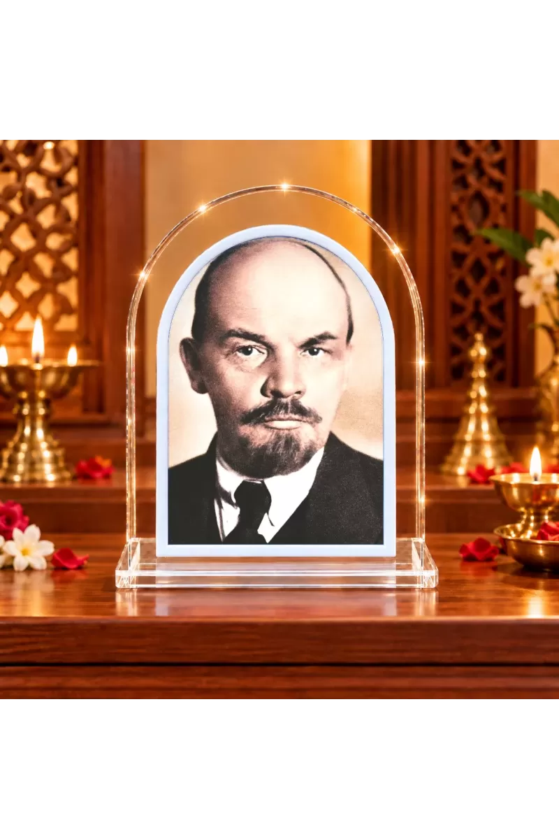 Vladimir Lenin L Shape Acrylic Showpiece 3 X 3.5 Inch For Home, Office And Car (F177016)