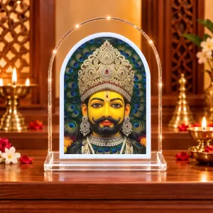 Khatu Shyam L Shape Acrylic Showpiece 3 X 3.5 Inch For Home, Office And Car (F177019) Khatu Shyam L Shape Acrylic Showpiece 3 X 3.5 Inch For Home, Office And Car (F177019)