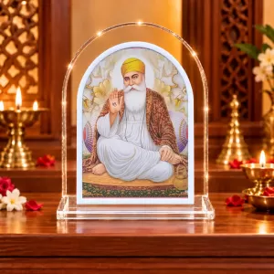 Guru Nanak L Shape Acrylic Showpiece 3 X 3.5 Inch For Home, Office And Car (F177022) Guru Nanak L Shape Acrylic Showpiece 3 X 3.5 Inch For Home, Office And Car (F177022)