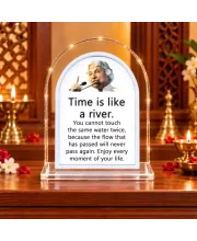 A. P. J. Abdul Kalam L Shape Acrylic Showpiece 3 X 3.5 Inch For Home, Office And Car (F177024)