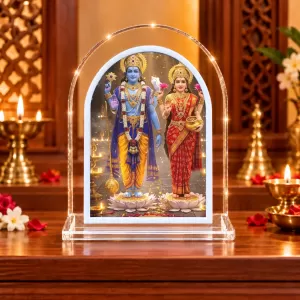 Lakshmi Narayan L Shape Acrylic Showpiece 3 X 3.5 Inch For Home, Office And Car (F177027) Lakshmi Narayan L Shape Acrylic Showpiece 3 X 3.5 Inch For Home, Office And Car (F177027)