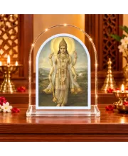 Lord Vishnu L Shape Acrylic Showpiece 3 X 3.5 Inch For Home, Office And Car (F177029)