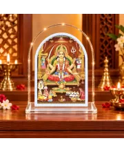 Mata Santoshi  L Shape Acrylic Showpiece 3 X 3.5 Inch For Home, Office And Car (F177032)