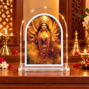 Durga Maa L Shape Acrylic Showpiece 3 X 3.5 Inch For Home, Office And Car (F177034) Durga Maa L Shape Acrylic Showpiece 3 X 3.5 Inch For Home, Office And Car (F177034)