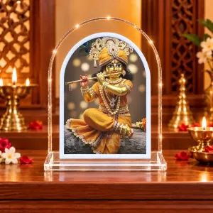 Lord Krishna L Shape Acrylic Showpiece 3 X 3.5 Inch For Home, Office And Car (F177035) Lord Krishna L Shape Acrylic Showpiece 3 X 3.5 Inch For Home, Office And Car (F177035)