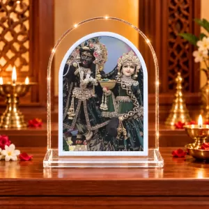 Radha Krishna L Shape Acrylic Showpiece 3 X 3.5 Inch For Home, Office And Car (F177036) Radha Krishna L Shape Acrylic Showpiece 3 X 3.5 Inch For Home, Office And Car (F177036)