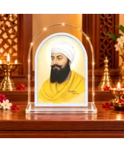 Guru Nanak L Shape Acrylic Showpiece 3 X 3.5 Inch For Home, Office And Car (F177040)