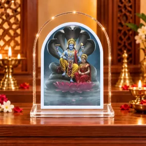 Lakshmi Narayan L Shape Acrylic Showpiece 3 X 3.5 Inch For Home, Office And Car (F177043) Lakshmi Narayan L Shape Acrylic Showpiece 3 X 3.5 Inch For Home, Office And Car (F177043)