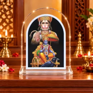 Hanuman Ji L Shape Acrylic Showpiece 3 X 3.5 Inch For Home, Office And Car (F177045) Hanuman Ji L Shape Acrylic Showpiece 3 X 3.5 Inch For Home, Office And Car (F177045)