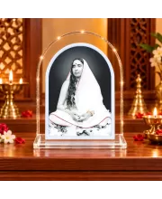 Maa Sarada L Shape Acrylic Showpiece 3 X 3.5 Inch For Home, Office And Car (F177049)