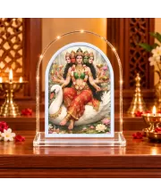 Gayatri Mata L Shape Acrylic Showpiece 3 X 3.5 Inch For Home, Office And Car (F177053)