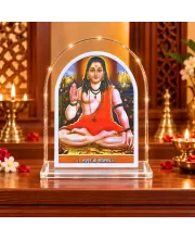 Adi Guru Shankaracharya L Shape Acrylic Showpiece 3 X 3.5 Inch For Home, Office And Car (F177055)