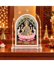 Goddess Lakshmi L Shape Acrylic Showpiece 3 X 3.5 Inch For Home, Office And Car (F177056)